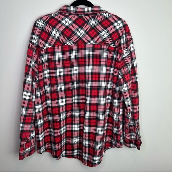 Red flennel shacket size large - Picture 4 of 5